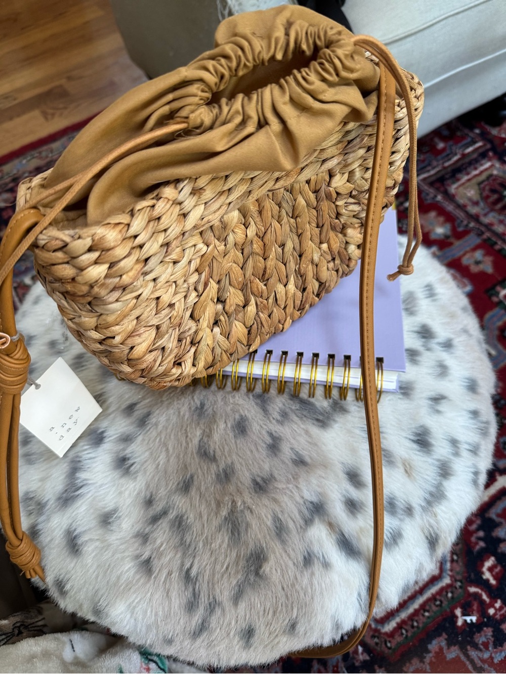 Kate Spade CC wallet and A new day Woven Straw Crossbody  NWT - Picture 4 of 10